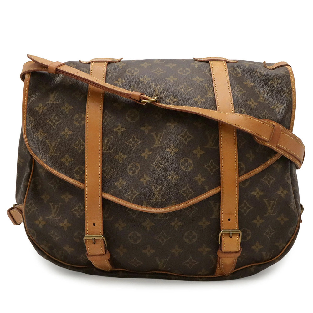LOUIS VUITTON Monogram Saumur Messenger Bag Shoulder Crossbody
